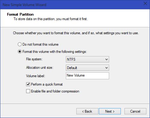 Make New Partition Drive With Windows 10