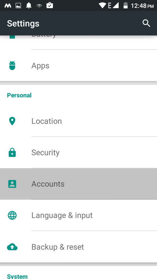 Configuring an Exchange ActiveSync account on Android