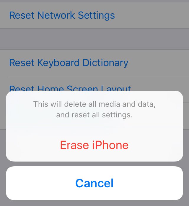 How to reset an iPhone 1