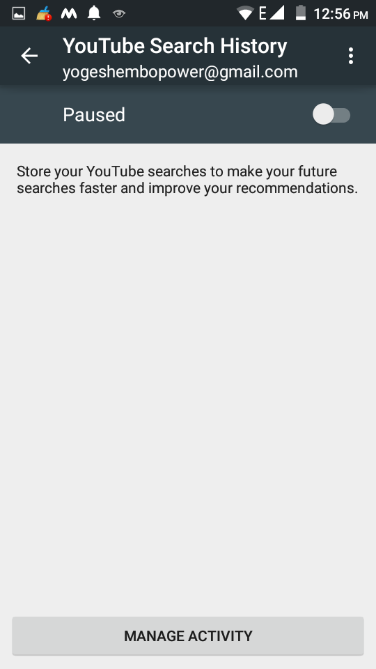 How to turn off Youtube history on Android