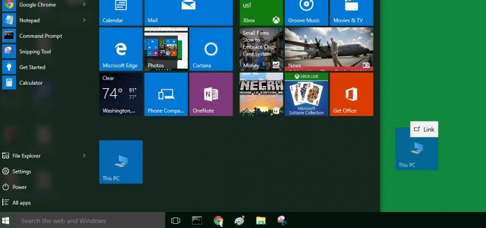 Move My Computer to Desktop in Windows 10