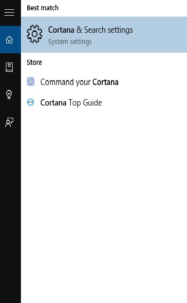 Create Cortana Account in Windows 10 Using Microsoft Account