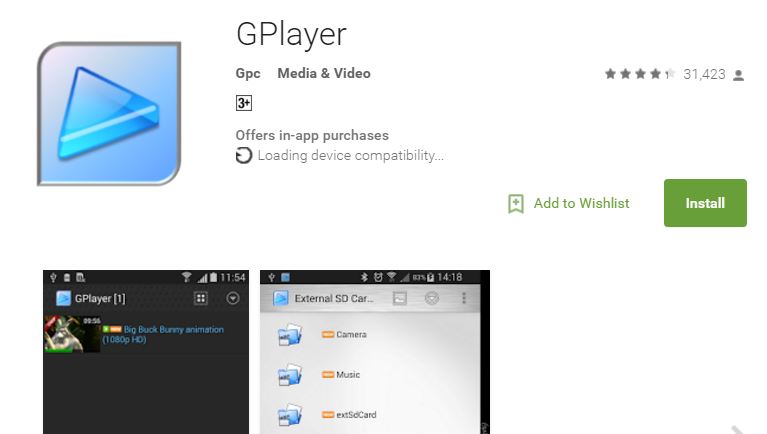 GPlayer for Android Device - Best Video Player Apps for Android Device