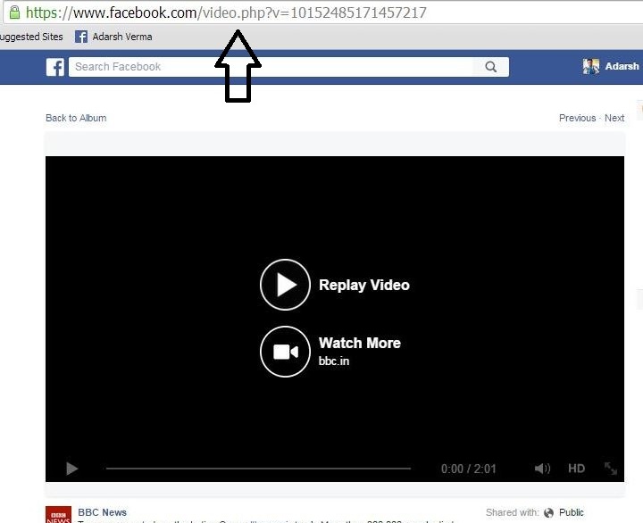 Get Facebook video URL
