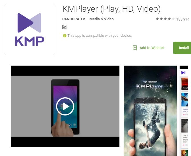 KMPlayer for Android Device