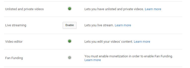 Enable Live Streaming on YouTube