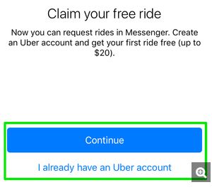 How to Book an Uber on Facebook Messenger