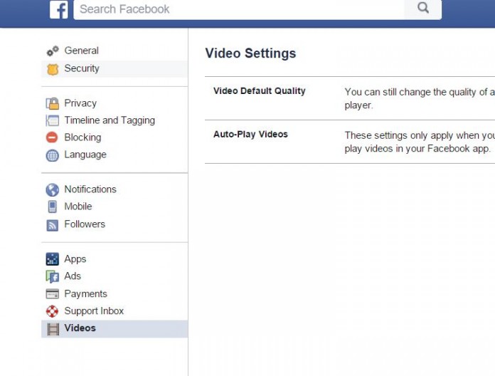 How to Change Facebook Video Autoplay Quality