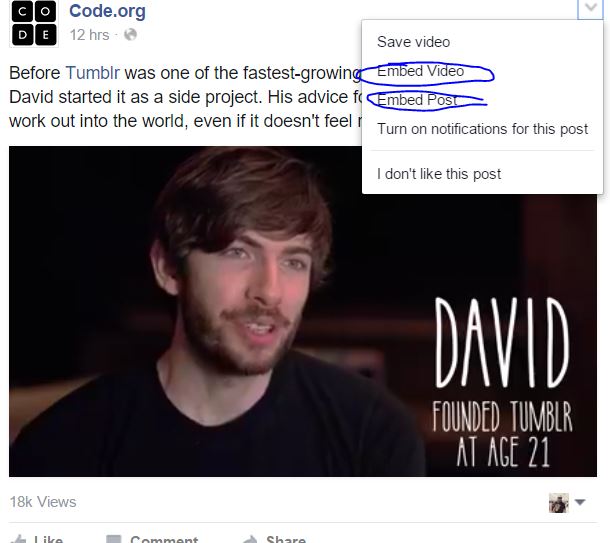 How to Embed Facebook Video on Your site