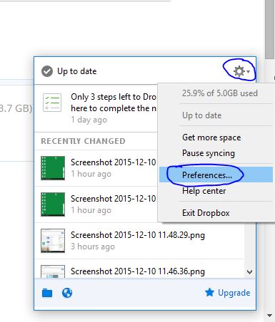 How to Limit Speed with Dropbox Desktop Application