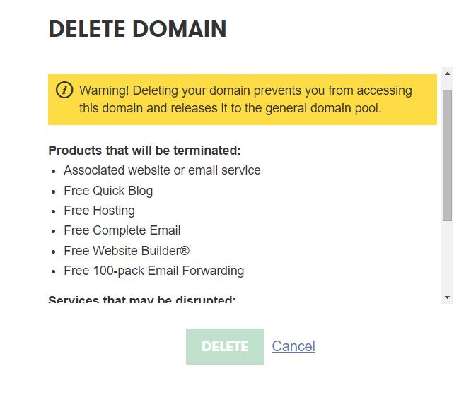 How to Remove Domain From Godaddy Domain Management Panel