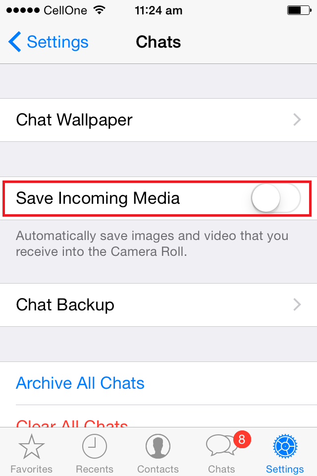 How to stop Whatsapp automatically saving Photos and Videos to iPhone’s Camera roll