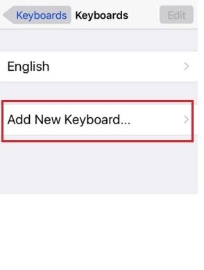 add new keyboard