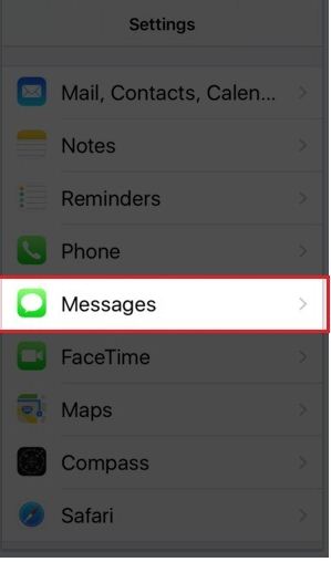 open message app in your iPhone