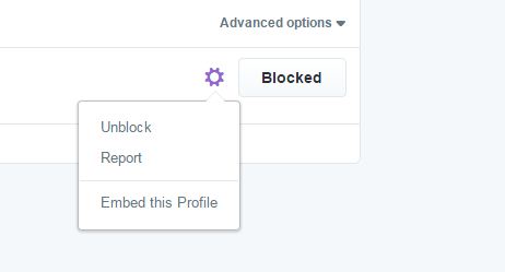 unblock a user from twitter