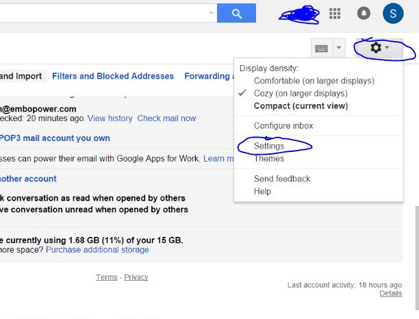 Add additional Space to Gmail Account