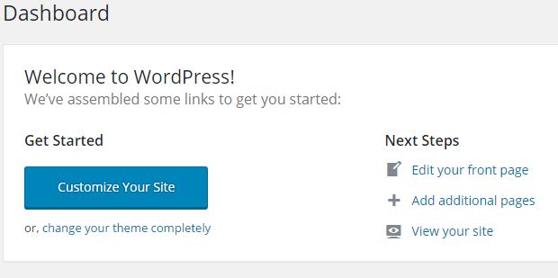How to Remove Welcome to WordPress from admin panel