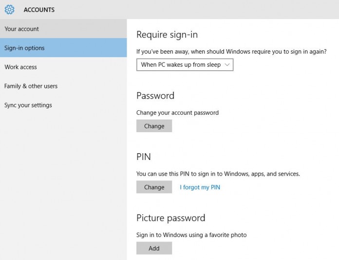 Sign in with a picture password