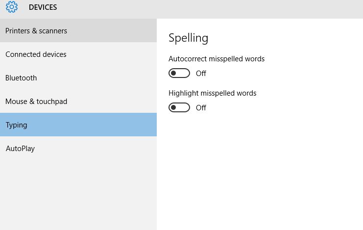 Spell Checking - Turn On or Off in Windows 10