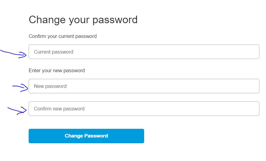 Change PayPal Account Password