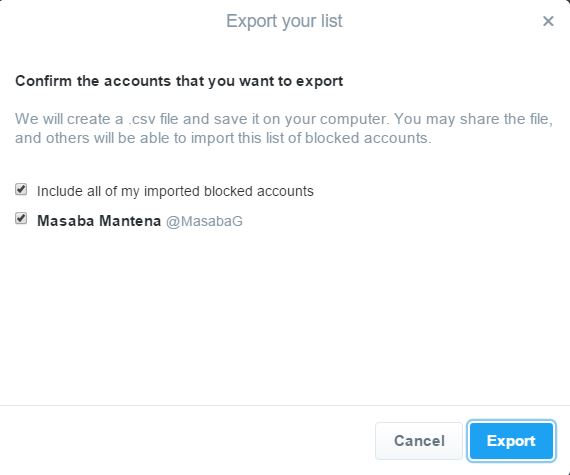 How to Manage Blocked users list from Twitter Account