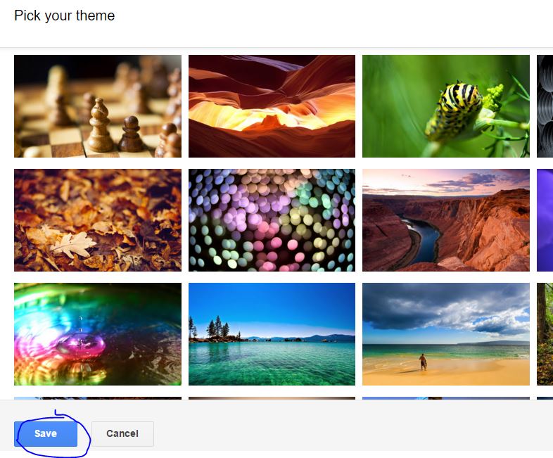 Change Gmail Default Theme with New Attractive own Photo