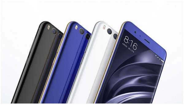 Xiaomi Mi 6 with 3 Color Options