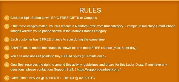 Lucky Draw Rule
