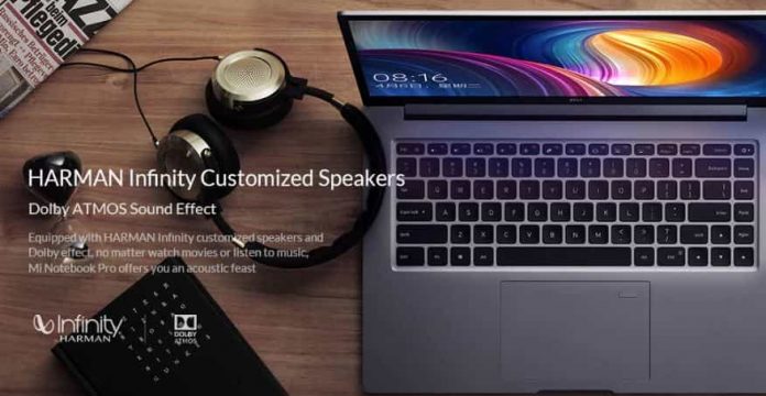 GearBest Coupon For Xiaomi Mi Notebook Pro Fingerprint Recognition - DEEP GRAY CORE I7 16GB + 256GB