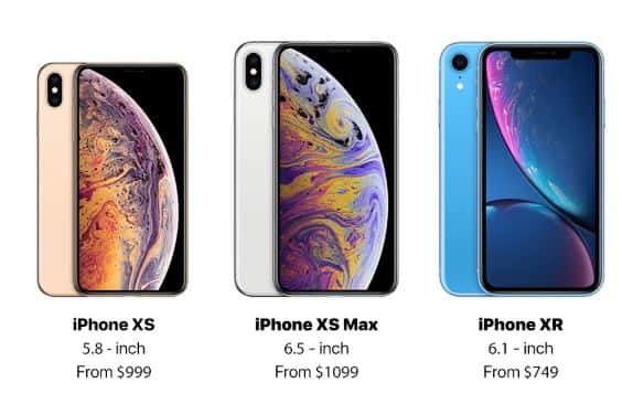 iPhone XS, iPhone XS Max and iPhone XR Online