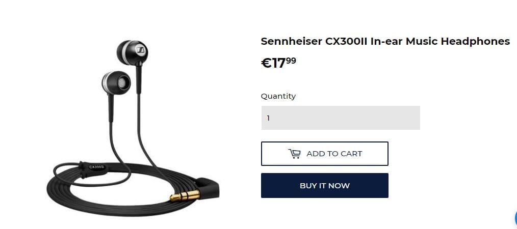 Sennheiser CX300II In-ear Music Headphones Coupon Code Available