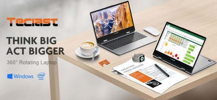 Teclast F5 Laptop 360° Rotating Touch Screen Coupon Code Available for Global Users