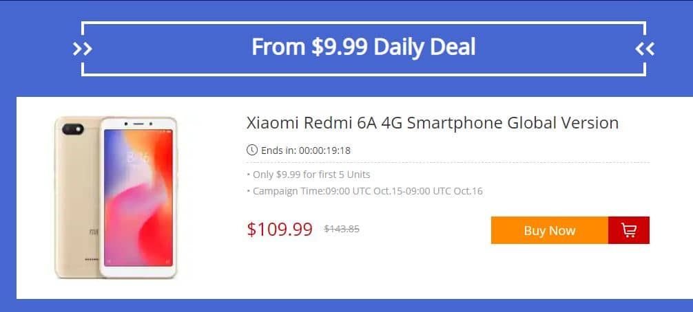 Xiaomi Mi A2 and Xiaomi Redmi 6A with Flash Sale