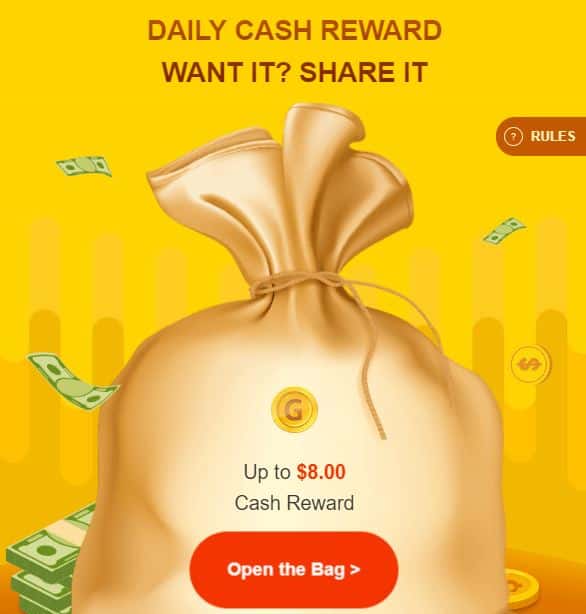 Money Bag from GearBest, Win Up to $8 For Free