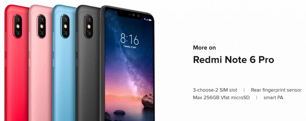 Xiaomi Redmi Note 6 Pro Just for $169 with $10 Promo Code