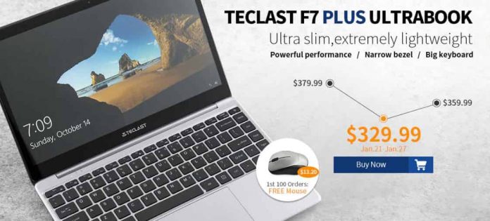 Teclast F7 Plus Notebook FLASH Sale Big Discount