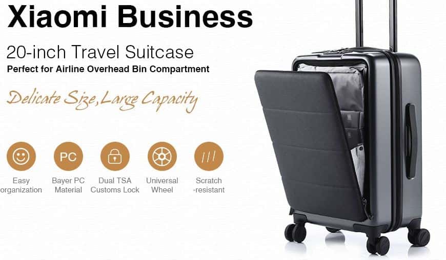 Xiaomi Business 20-inch Travel Boarding Suitcase with $24 GearBest Promo Code
