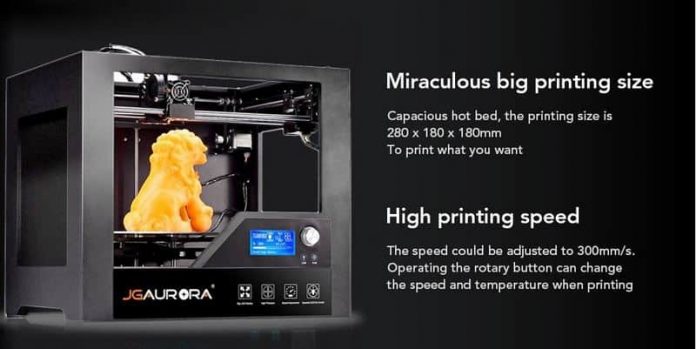JGAURORA Z - 603S High Precision Desktop 3D Printer $10 Promo Code and Flash Sale from GearBEST