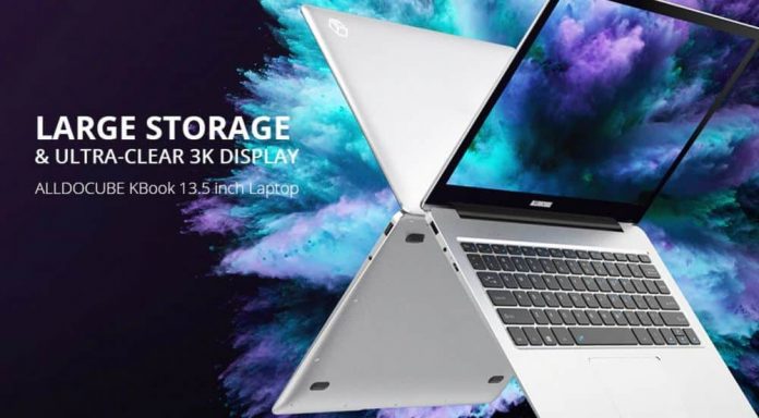 ALLDOCUBE Kbook 13.5 inch Laptop $20 Promo Code with Global Shipping